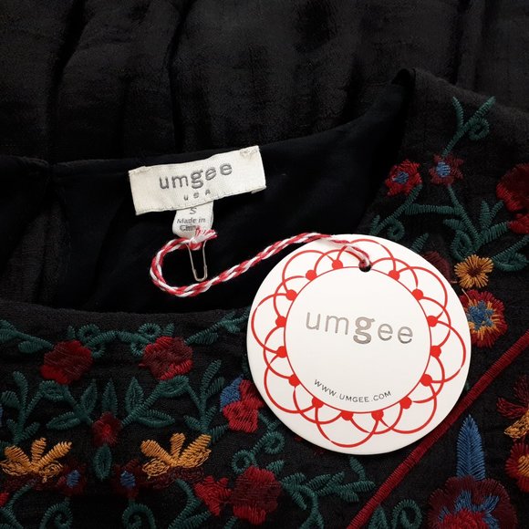 Umgee Black Embroidered Boho Dress - Picture 15 of 16